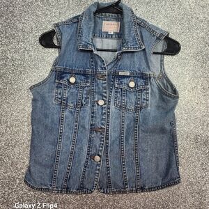 1990S Stockton  jean vest size med